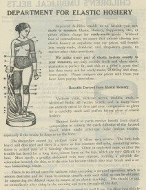“The Greek Slave” Cured By Elastic Hosiery 1914